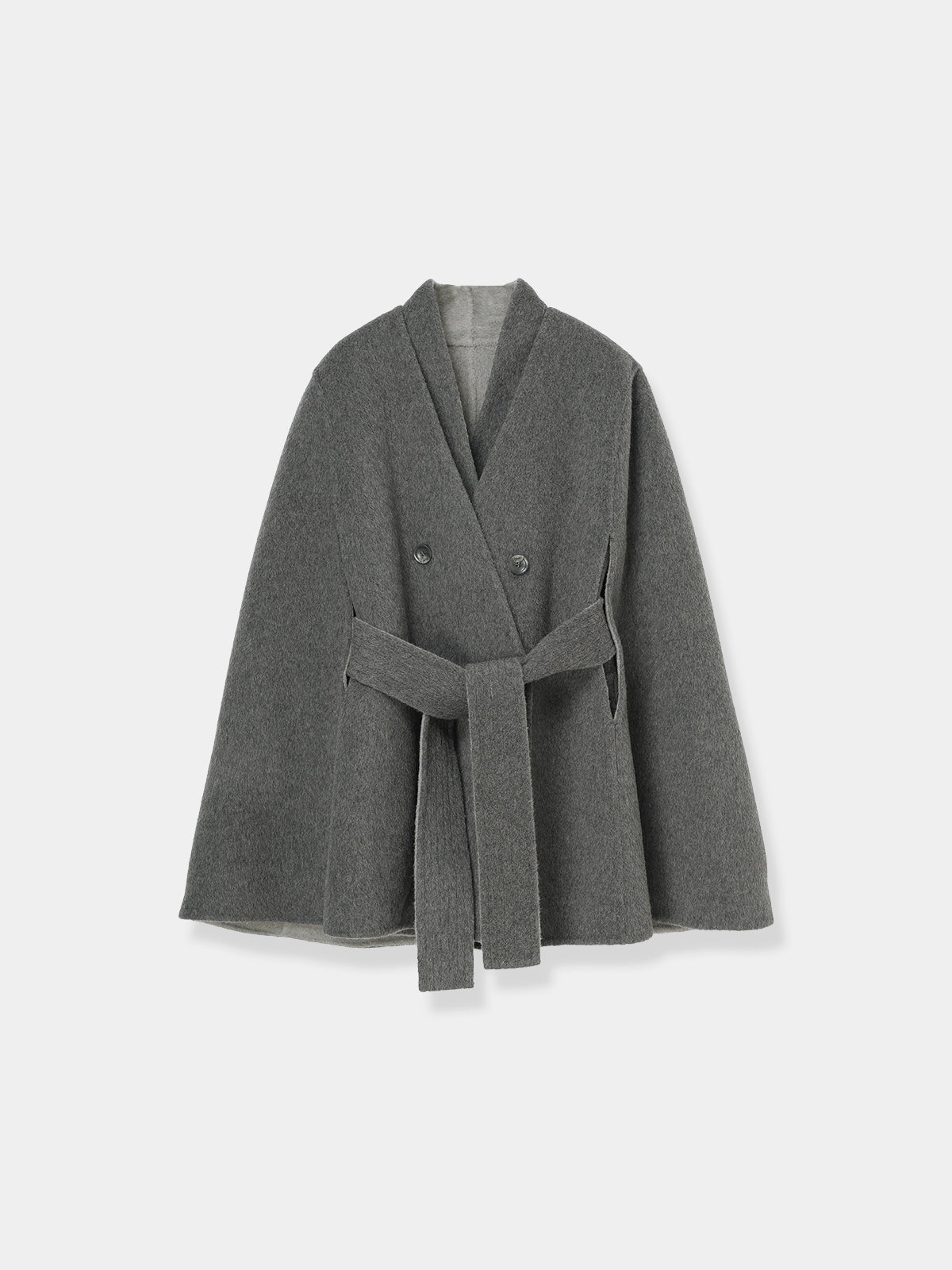 Dual Face Cape Coat – L'AUBE BLANC