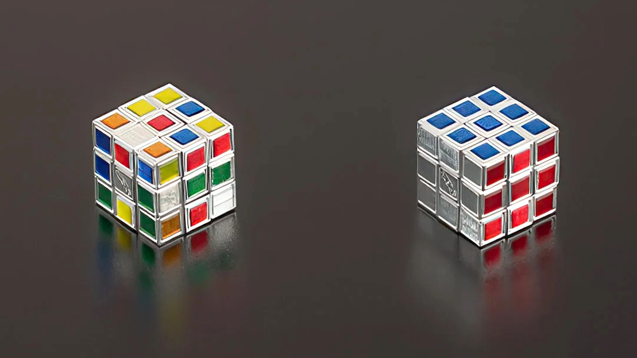 The Worlds Smallest Metal Rubik's Cube Created in Honor of the