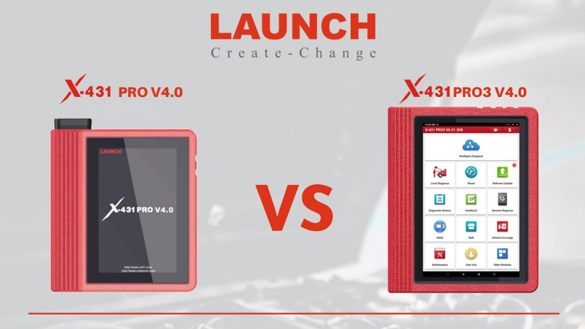 LAUNCHのスキャンツール『X-431 PRO3』と『X-431 PRO』を比較します