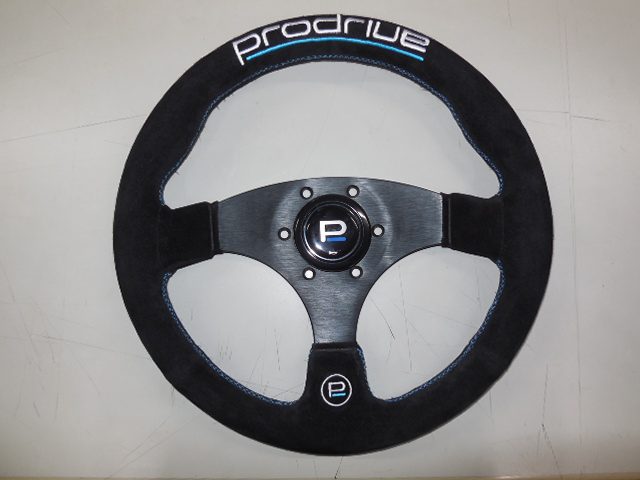 PRODRIVE ステアリング RACEモデル フラットタイプ スエード PD-258