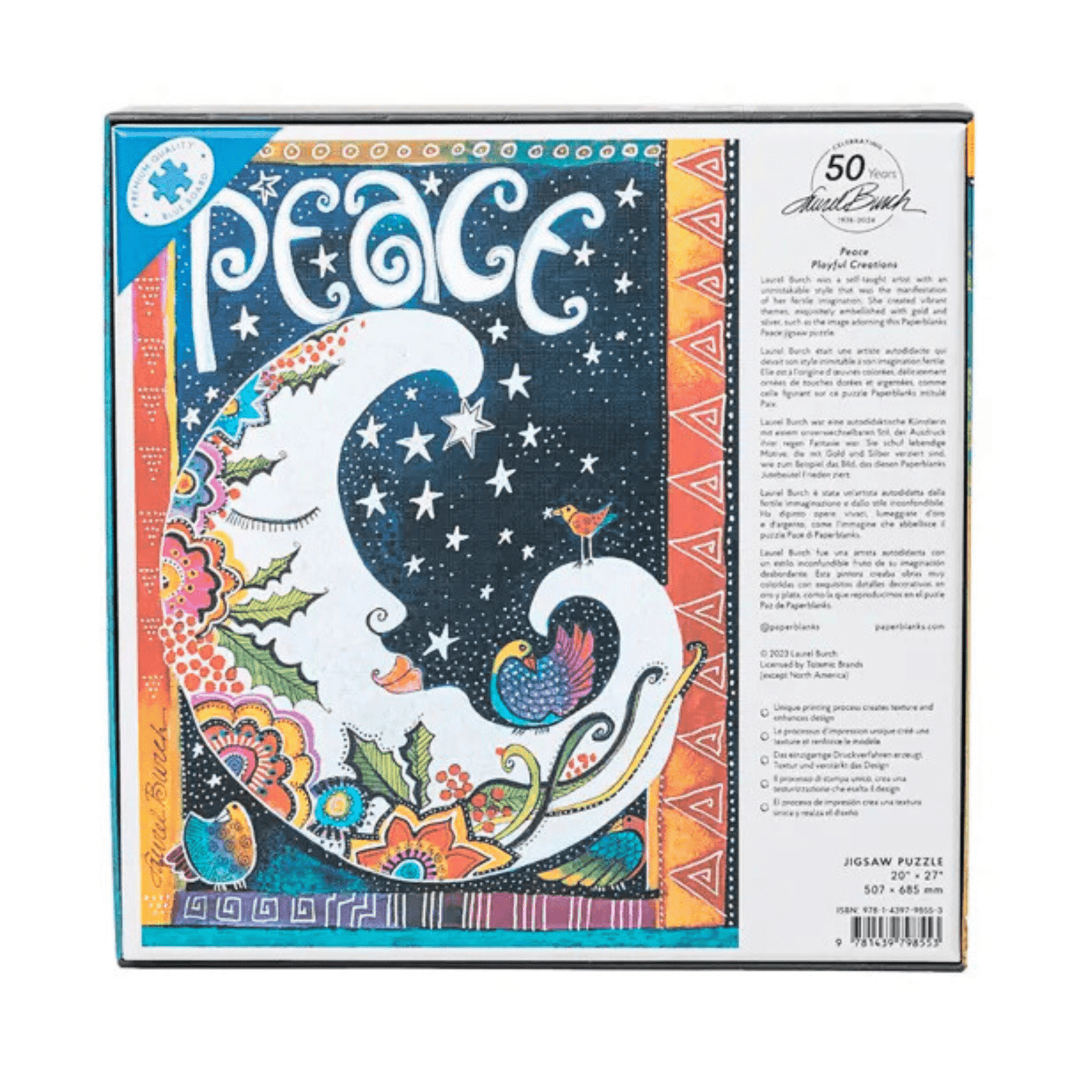 Peaceful Moon 1000-Piece Puzzle | Laurel Burch Studios