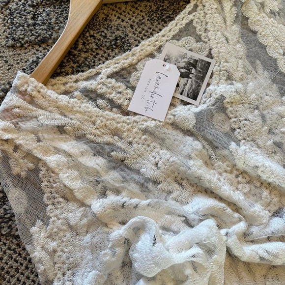 Twin Falls Crochet Cotton Lace Long Sleeve Blouse – Lavender Tribe