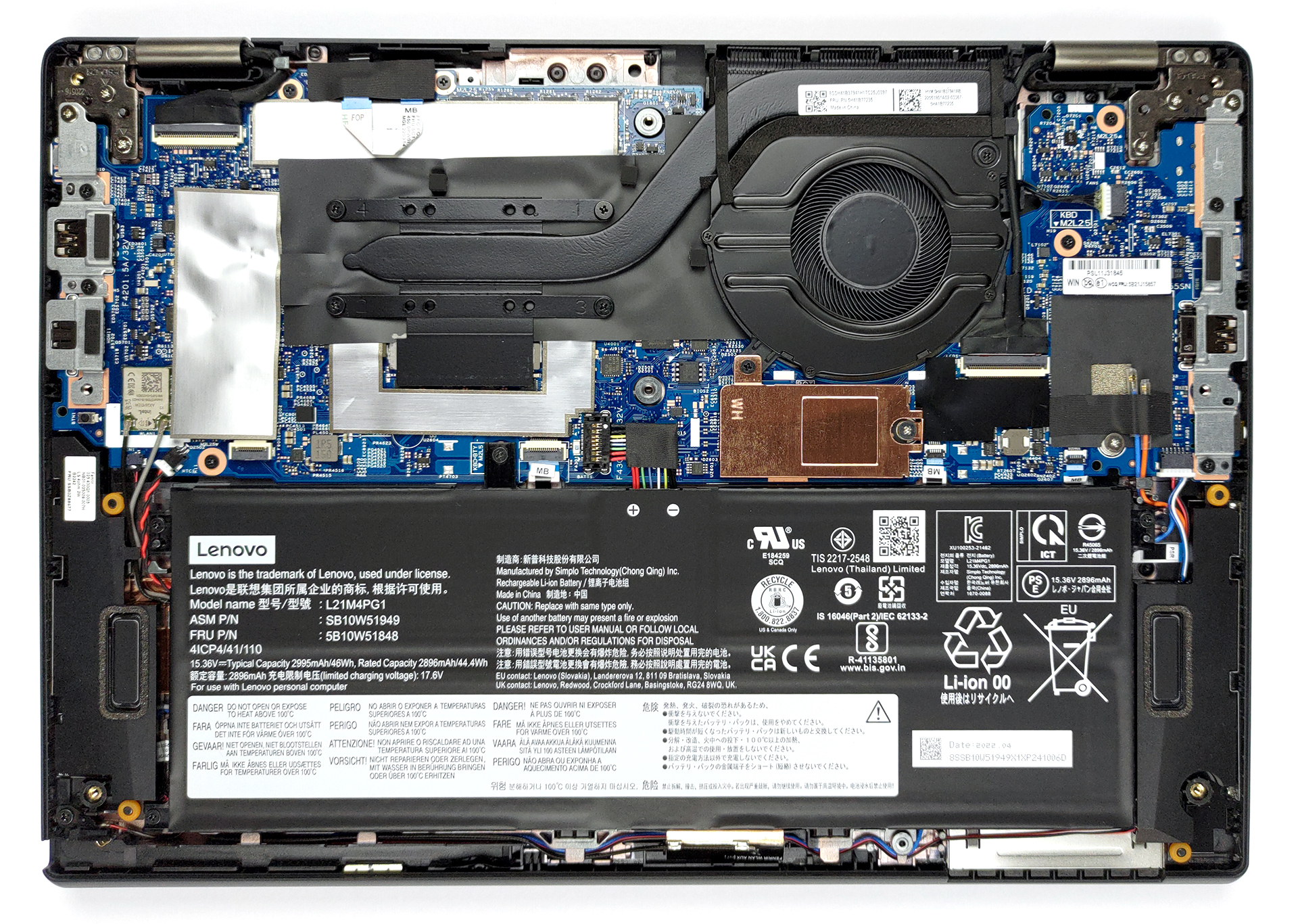 Inside Lenovo ThinkPad L13 Yoga Gen 3 - disassembly and upgrade