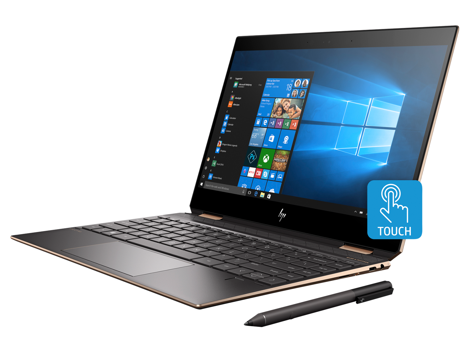 HP Spectre x360 13 - i7-8565U · UHD Graphics 620 · 13.3”, Full HD