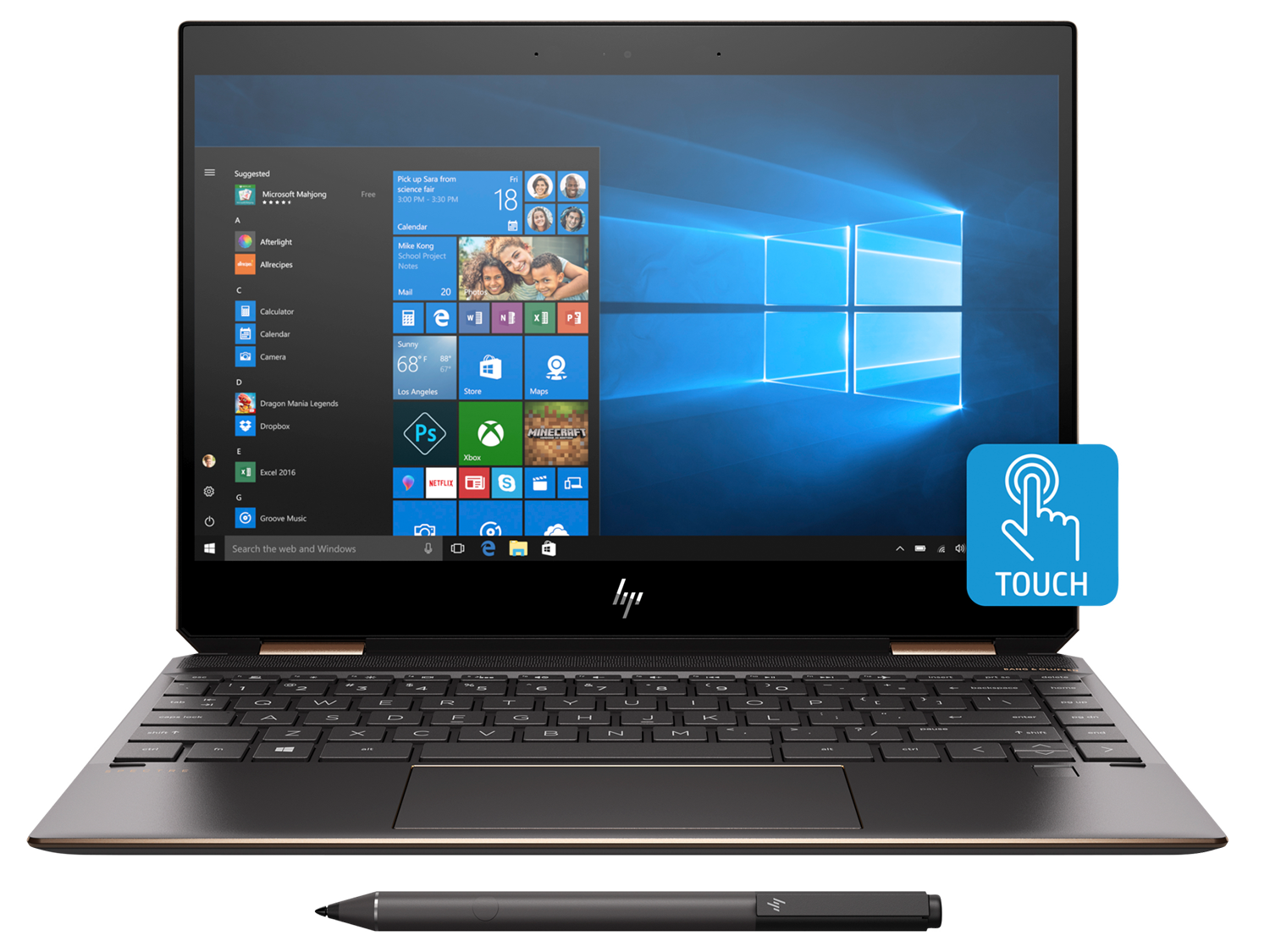 HP Spectre x360 13 - i7-8565U · UHD Graphics 620 · 13.3”, Full HD
