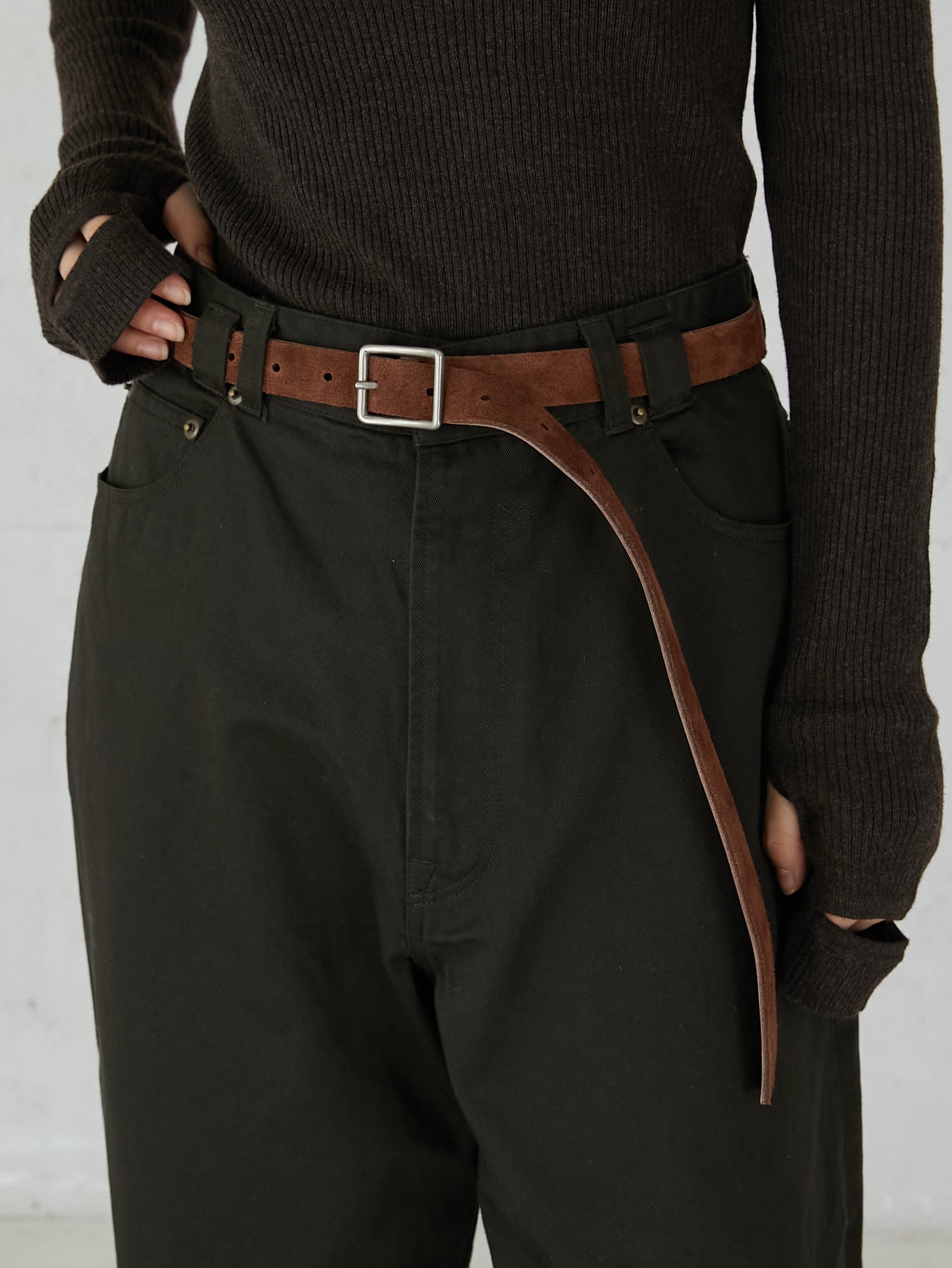 double face leather belt – LA PEAU DE GEM