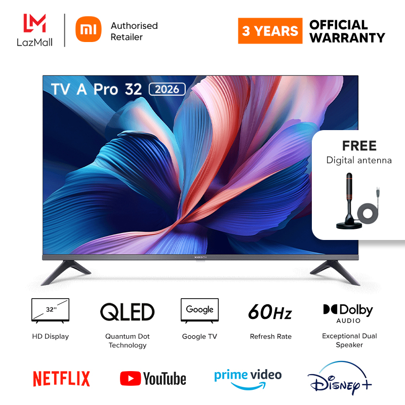 Official) Xiaomi TV A Pro 2026 32 | QLED HD Display, Google TV
