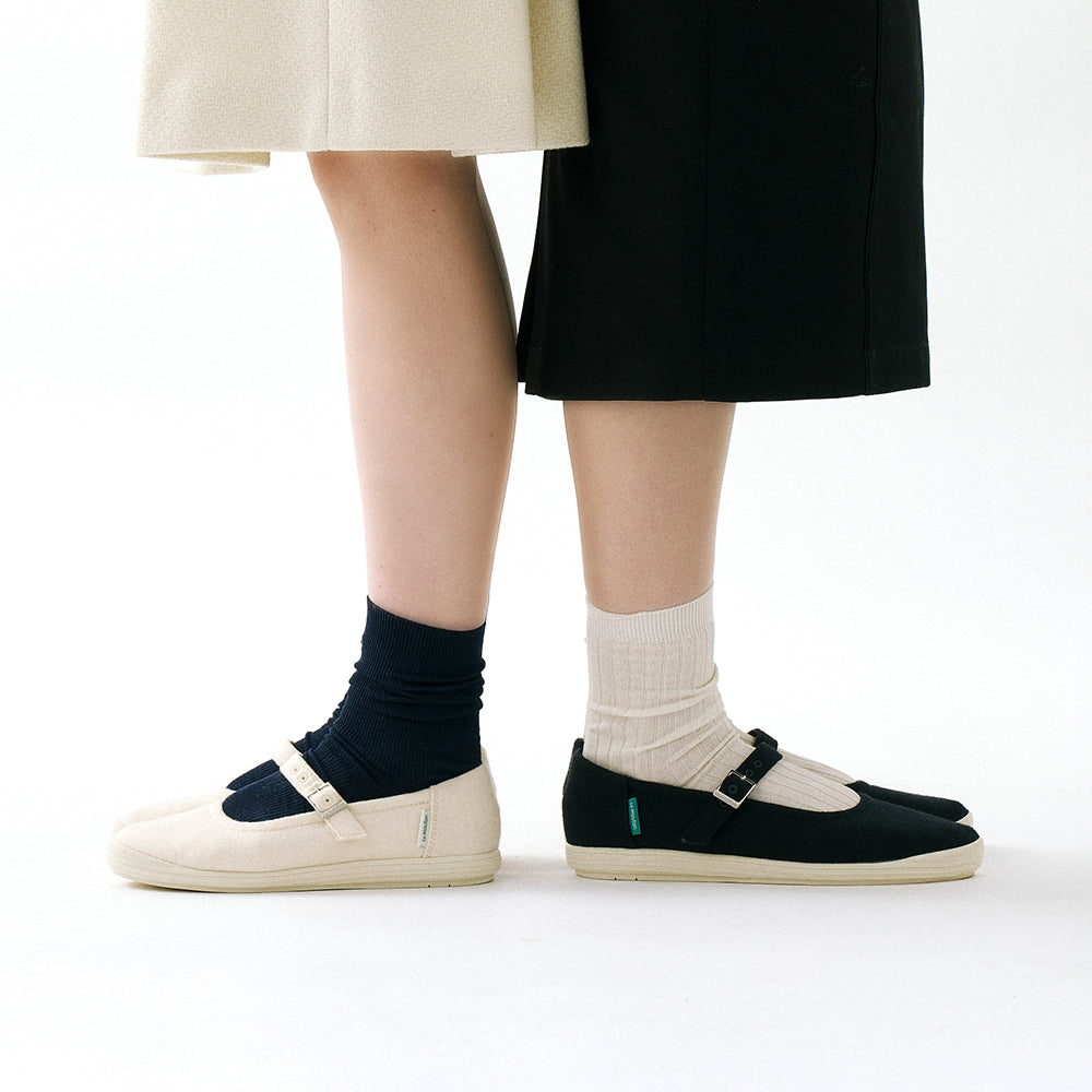 LeMouton ルムトン】履き心地のよいメリノウールフラットシューズ