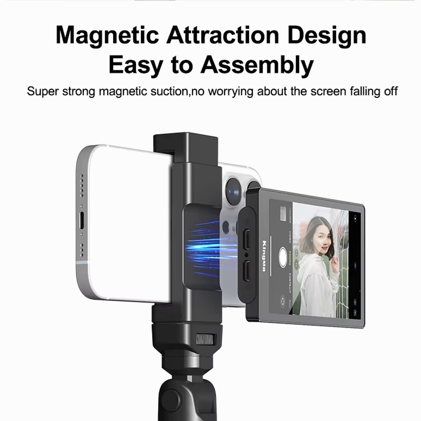 Buy KingMa PH01-Max Vlog Selfie Monitor Magnetic Phone Clip