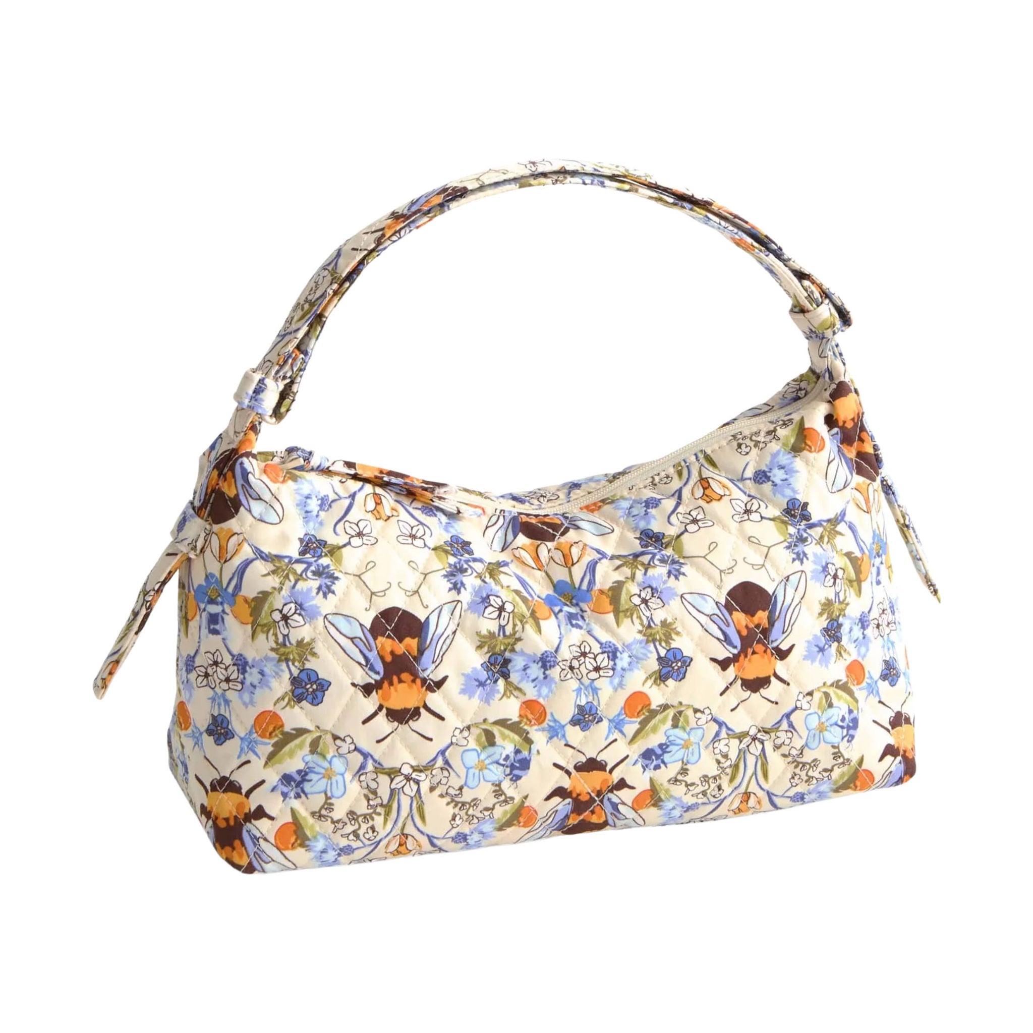 Vera Bradley Roxbury Crescent Shoulder Bag - Bee Garden In Premium