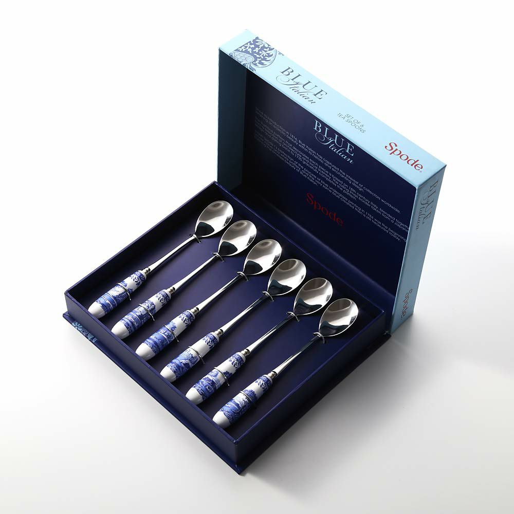 スポード ブルーイタリアン ティースプーンセット 6pcs | ブランド洋食