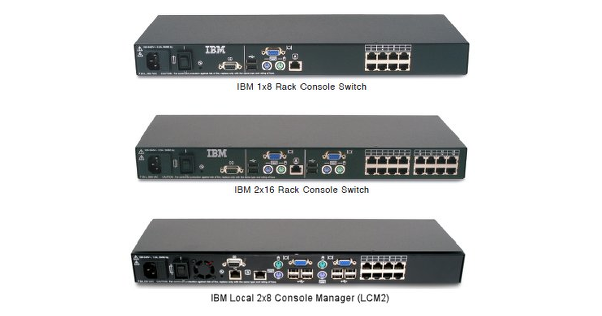 IBM 1735 Rack-Based Local Console Switches (Withdrawn) Product
