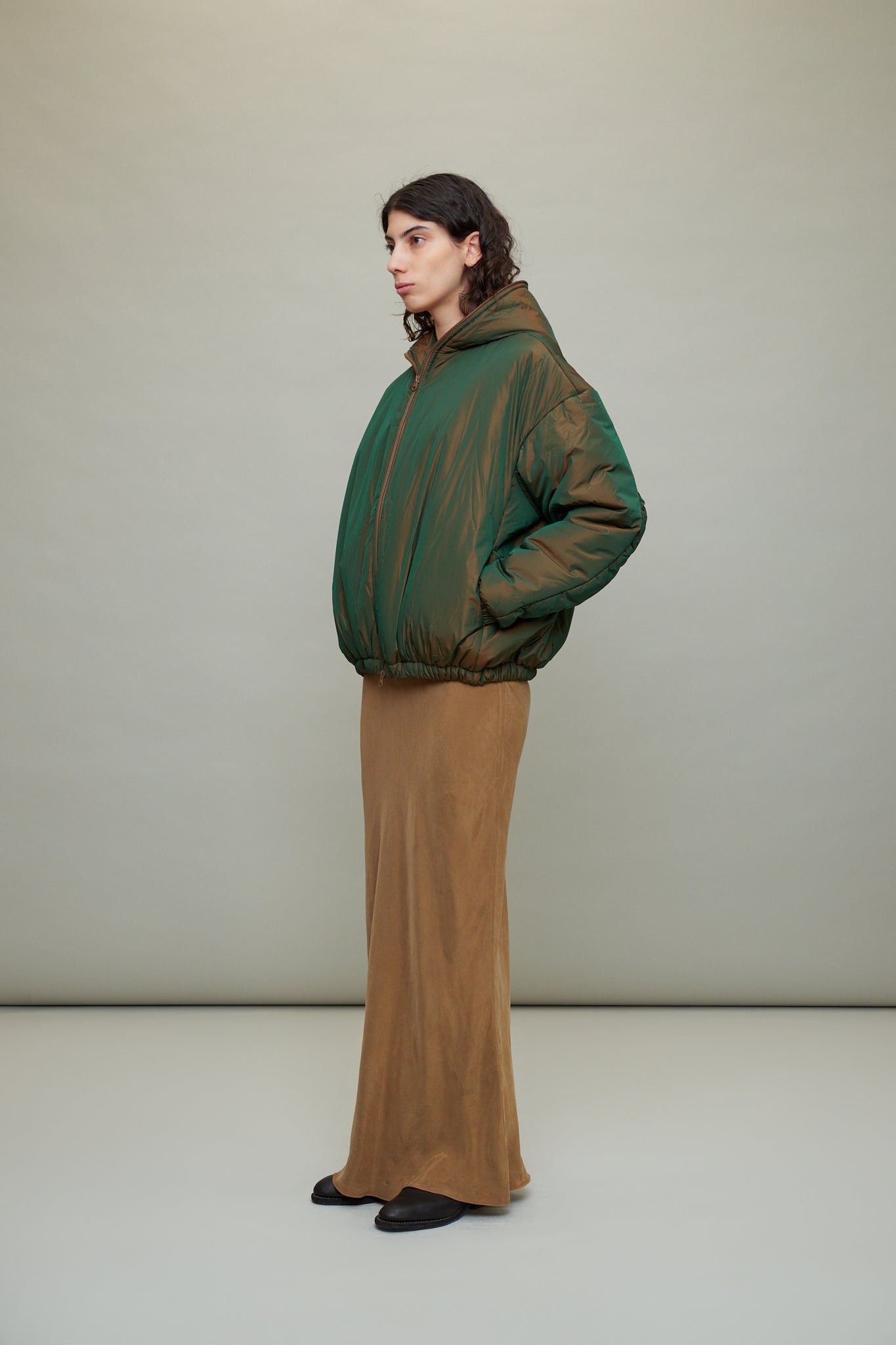 No. 299 Limonata Puffer Hooded Jacket in Copper – L'ENSEMBLE