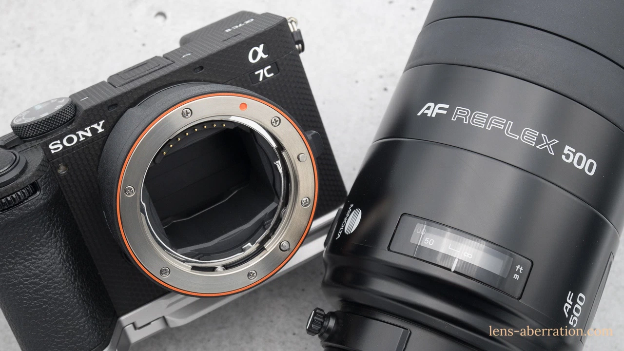 SONY LA-EA5と】MINOLTA AF REFLEX 500mm F8 レビュー | 収差Love