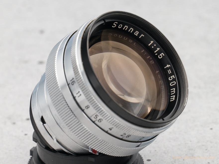 本家ゾナー】Contax Sonnar 50mm F1.5 外観レビュー | 収差Love