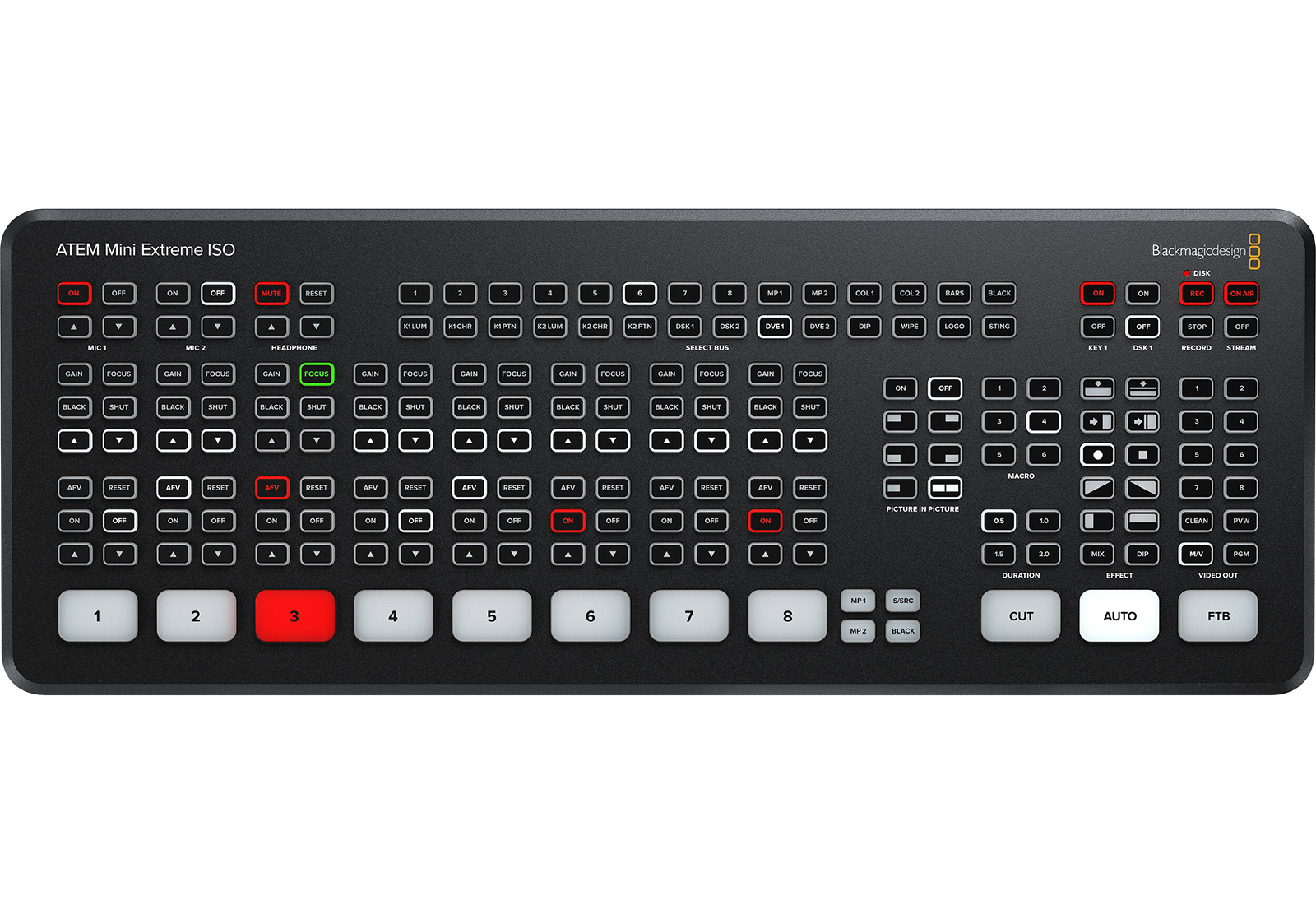 Rent a Blackmagic Design ATEM Mini Extreme ISO HDMI Switcher at