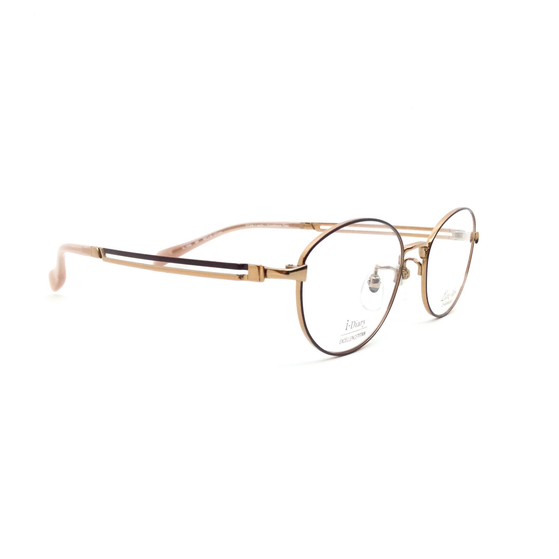 Line Art(ﾗｲﾝｱｰﾄ) XL1656 BP(ﾌﾞﾗｳﾝﾋﾟﾝｸ)ｶﾗｰ 50ｻｲｽﾞ - メガネレンズ交換