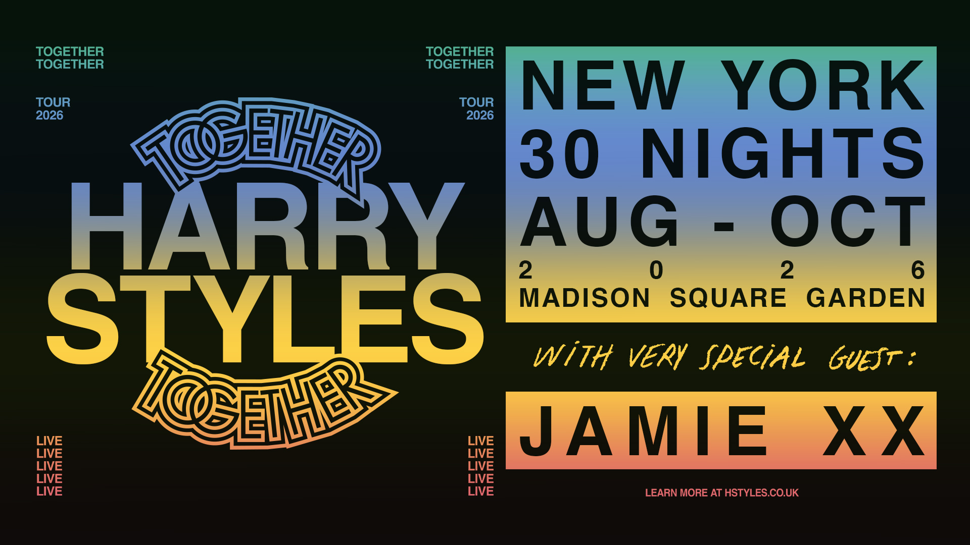 Harry Styles Announces 2026 World Tour Dates, Including MSG Residency
