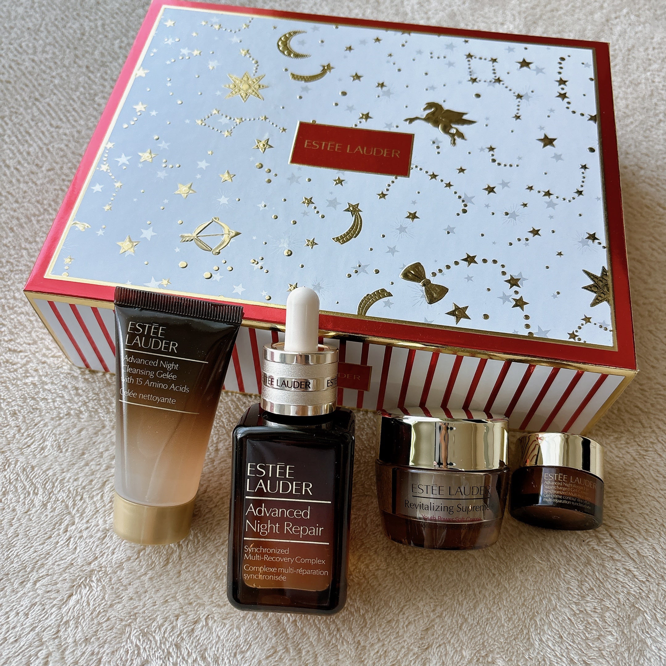 クリスマスコフレ エスティローダーのスキンケアセットを買いました