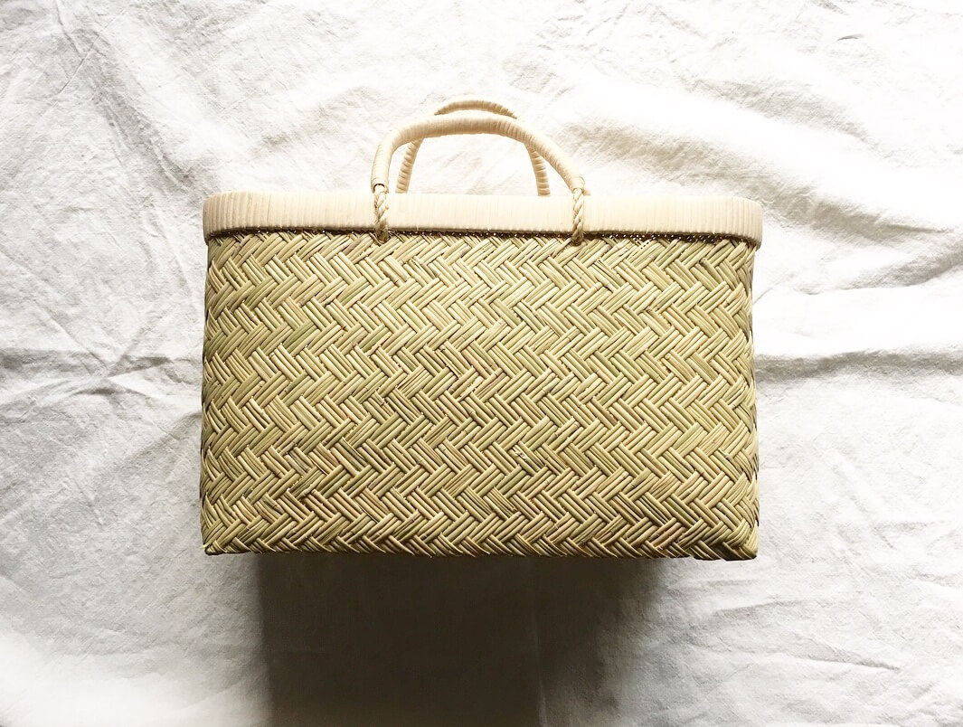 黄金鳥越竹細工 市場かご 新品 大サイズ○特選○ 鳥越竹細工 市場かご 中