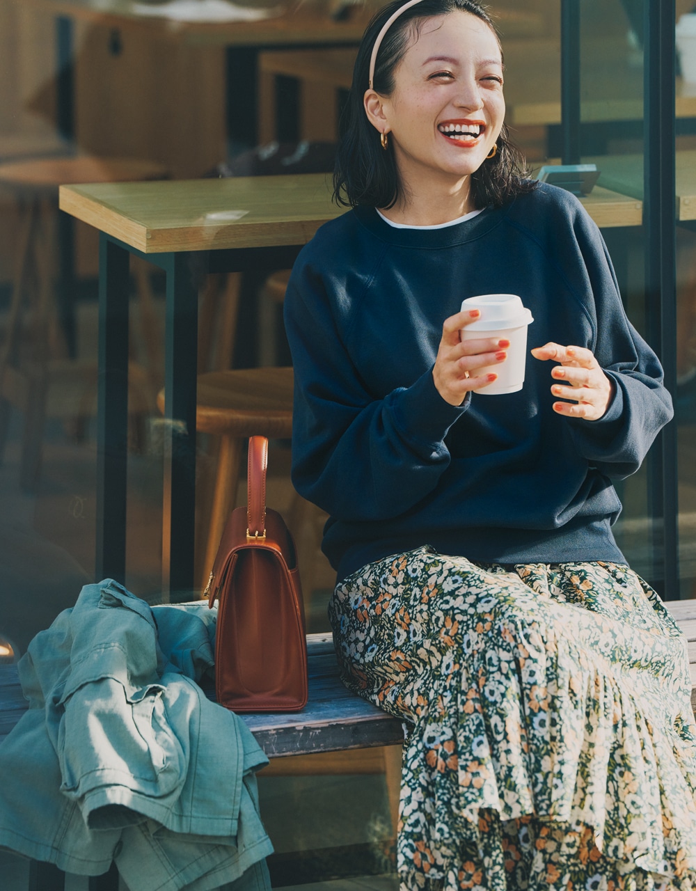 値下げ依頼 ノンネイティブ プルオーバー スウェット ネイビー 3 大人