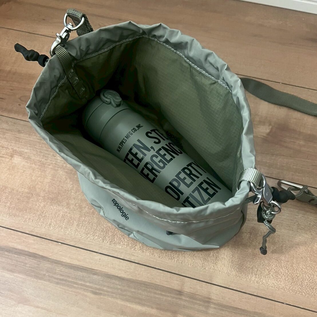 ボトルサコッシュが話題沸騰中！【topologie（トポロジー）】巾着