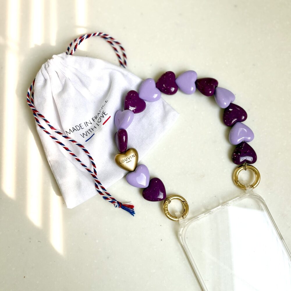 LOUVINI PARIS/ルヴィニ パリ】スマホにハートのハンドストラップを