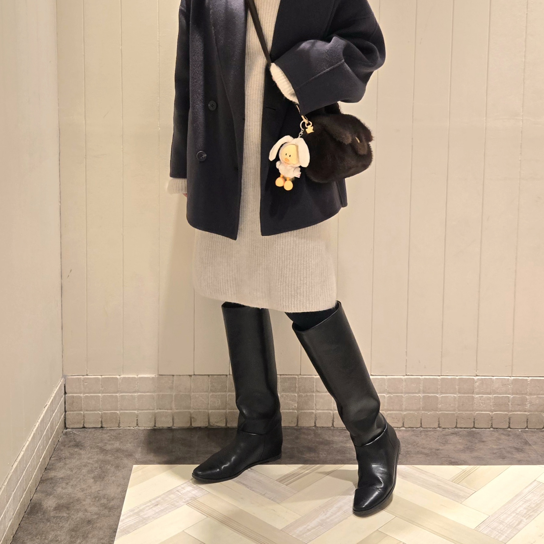 大人のロングブーツ】LE TALON(ルタロン)/2cmワイドシャフトロング