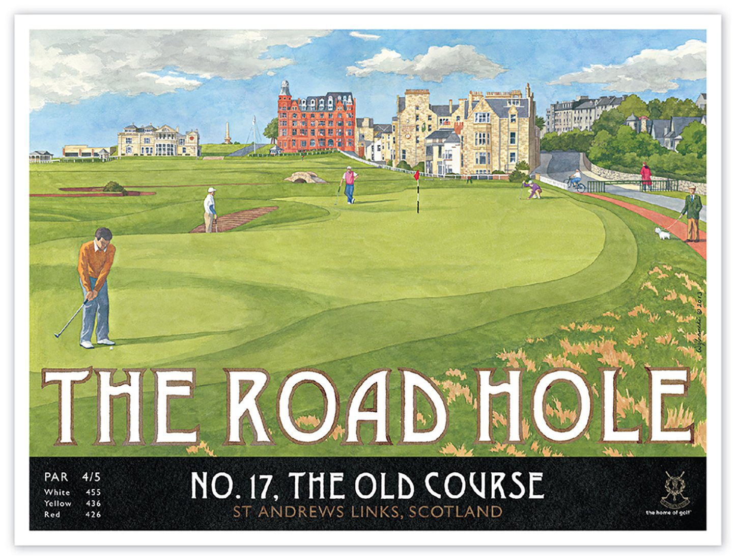 Print of The Road Hole at the 17th of St Andrews Golf Club