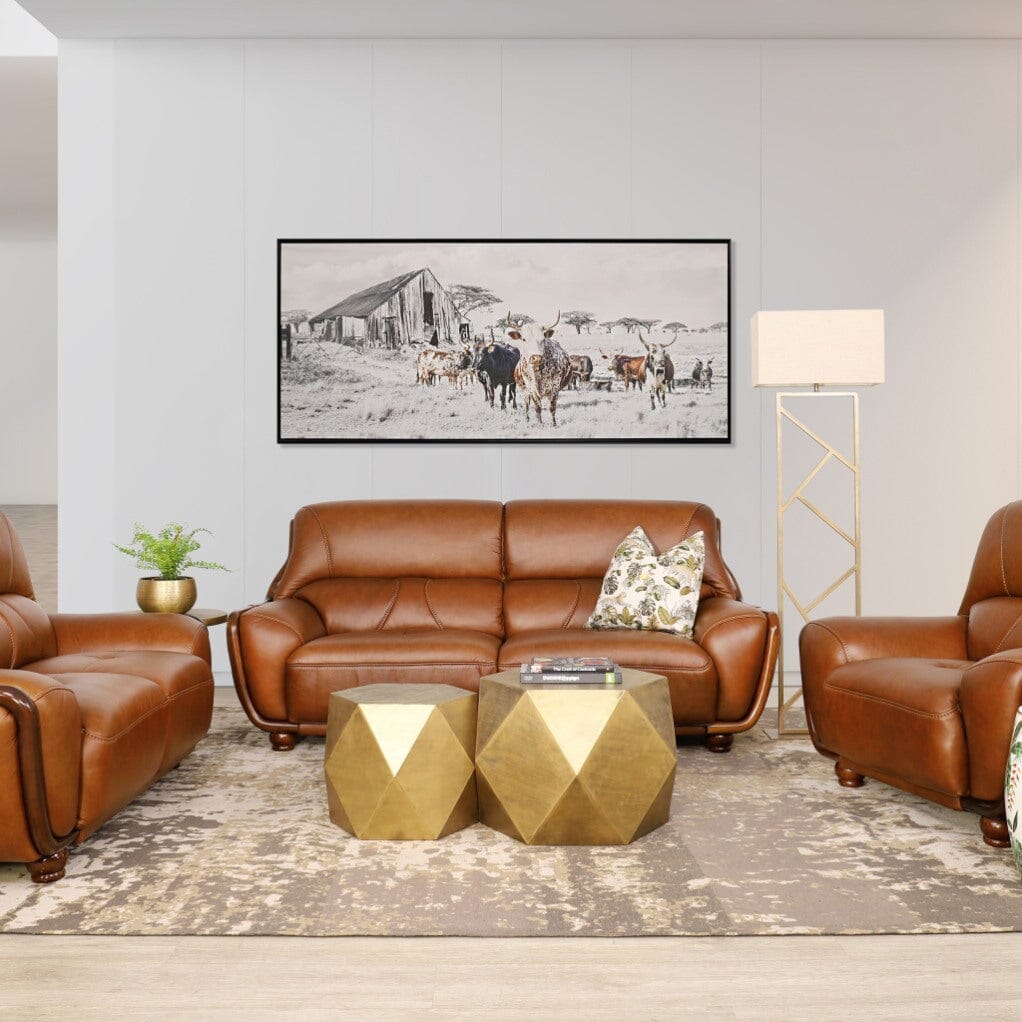 Zuri 3 + 2 + 1 Leather Sofa Suite - Leather Sofa - Leather Gallery