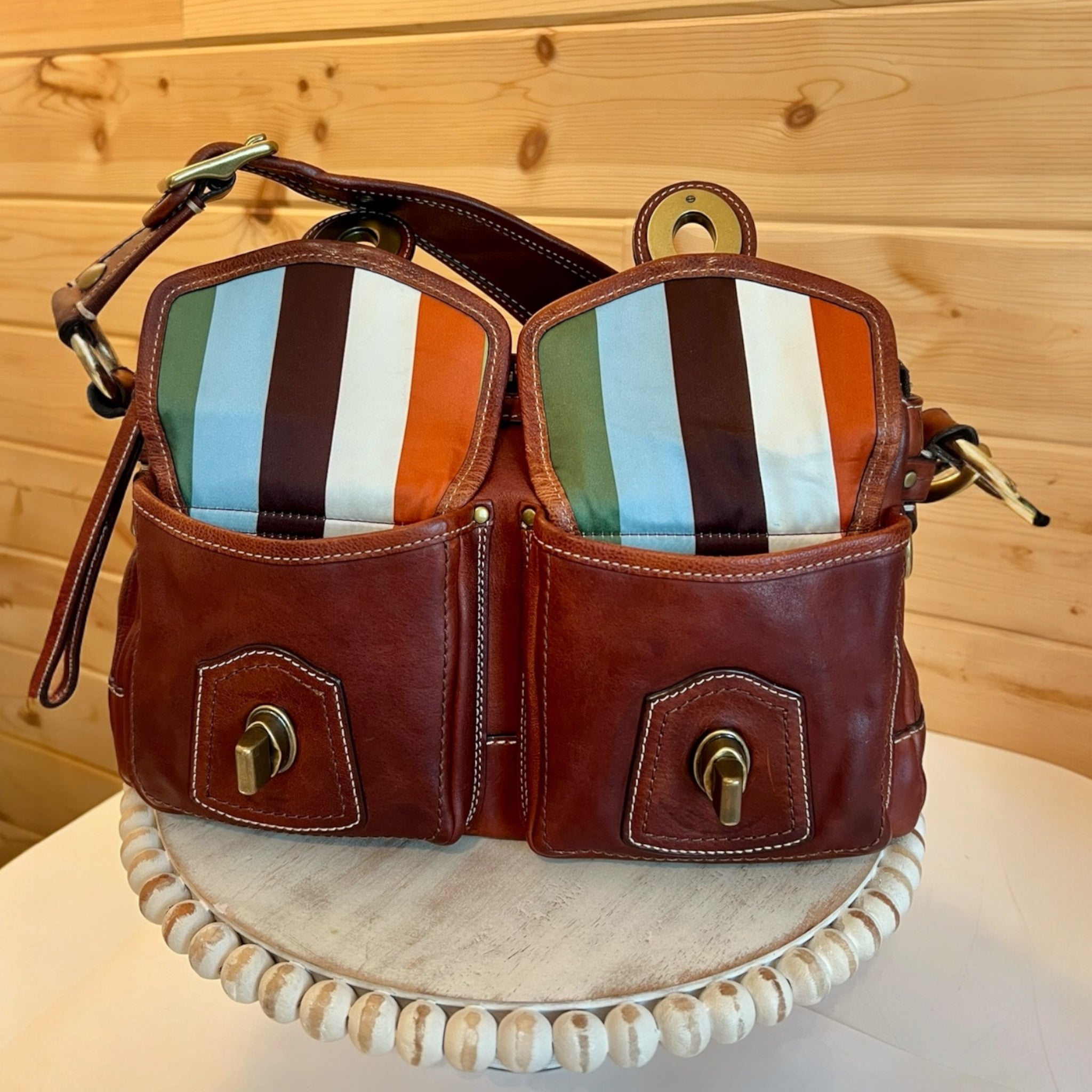 SOLD‼️Coach 65th Anniversary Legacy Whiskey Brown Handbag #10328