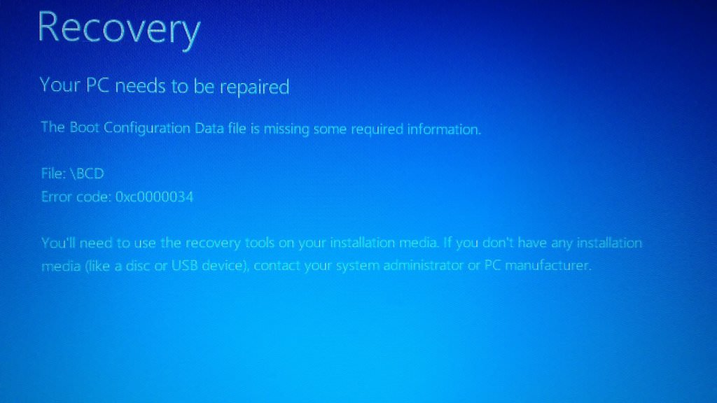 Error Code 0xc0000034, Windows 8.1 - Microsoft Q&A