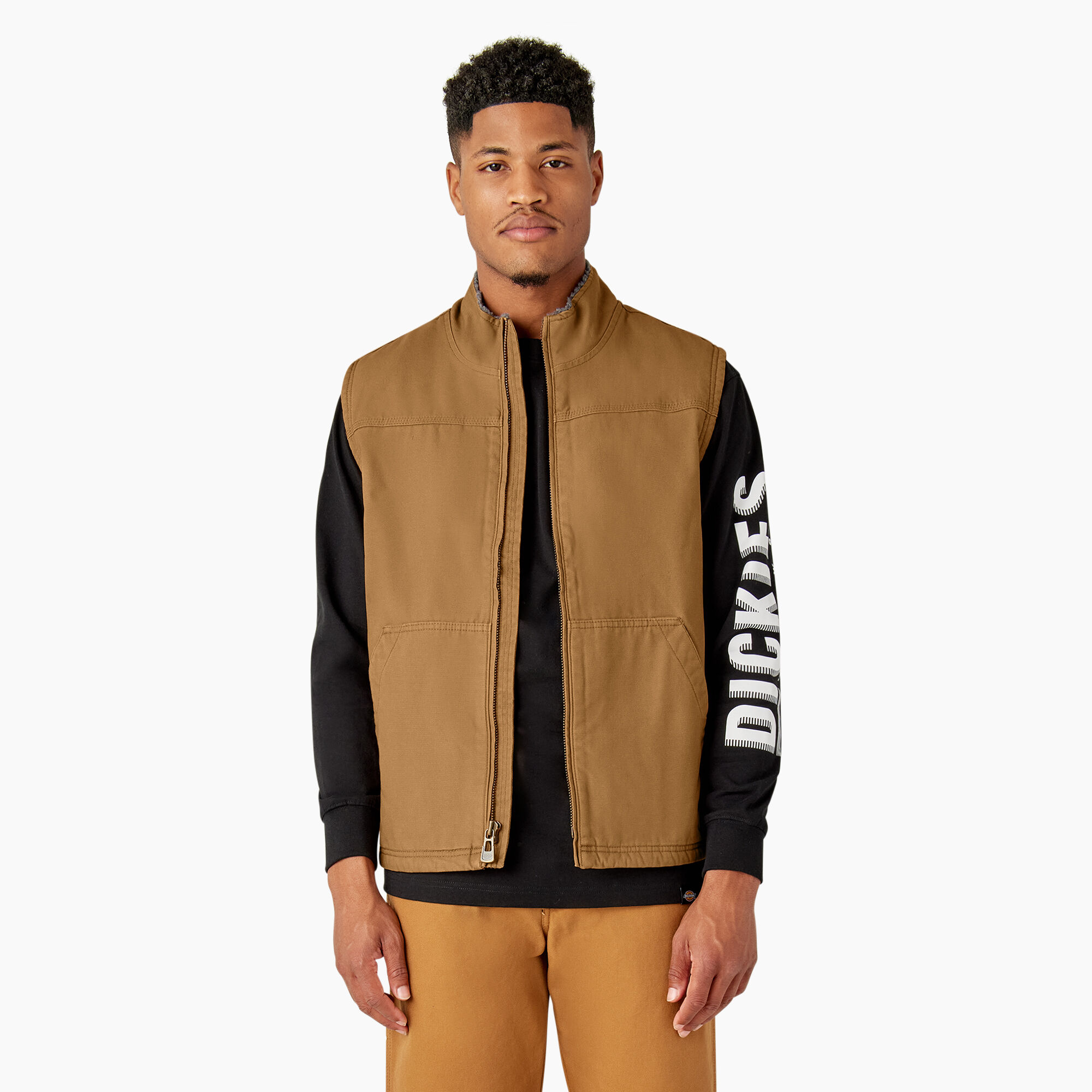 Duck Canvas High Pile Fleece Lined Vest - Dickies US