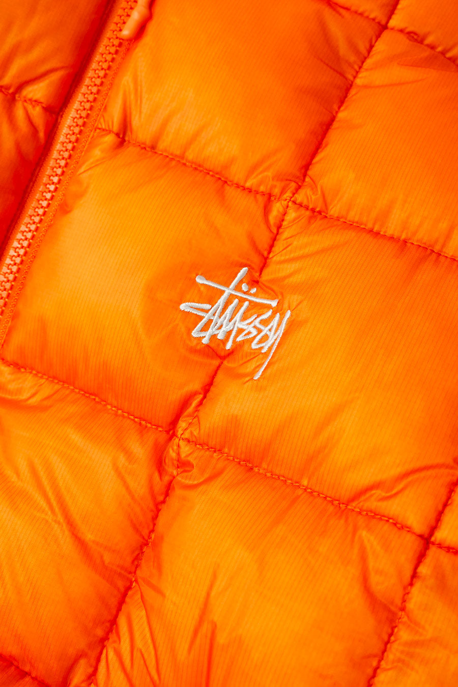 Stussy - ORANGE MIDWEIGHT HOODED PUFFER – LE LABO STORE