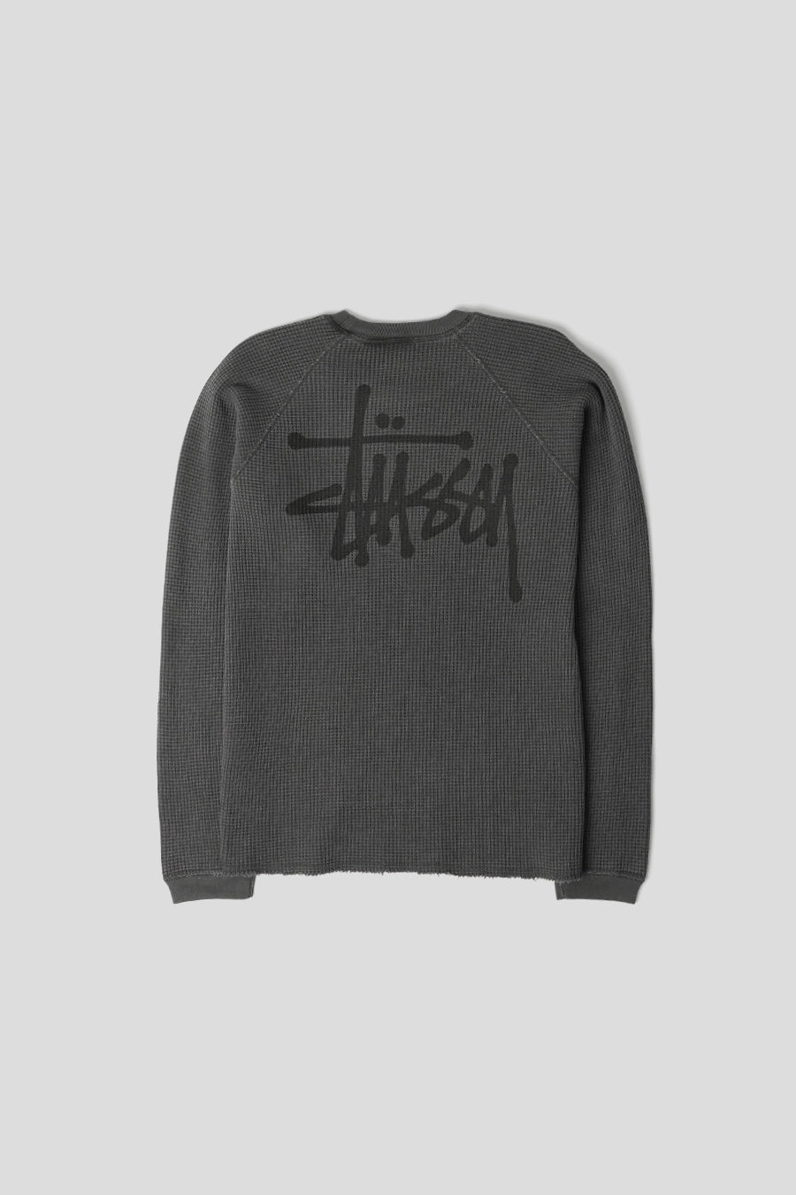 Stussy - BLACK BASIC STOCK THERMAL CREWNECK – LE LABO STORE