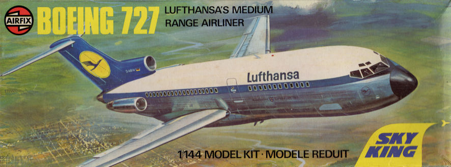 Boeing 727-200 in 1/144 by Airfix – Leigh Edmonds little box of stuff