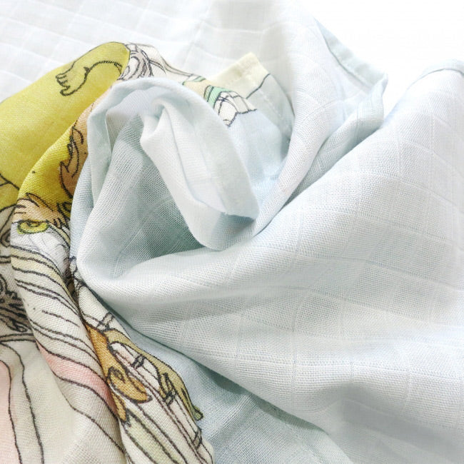 モンソー・マンション] オーガニックコットン・おくるみ毛布