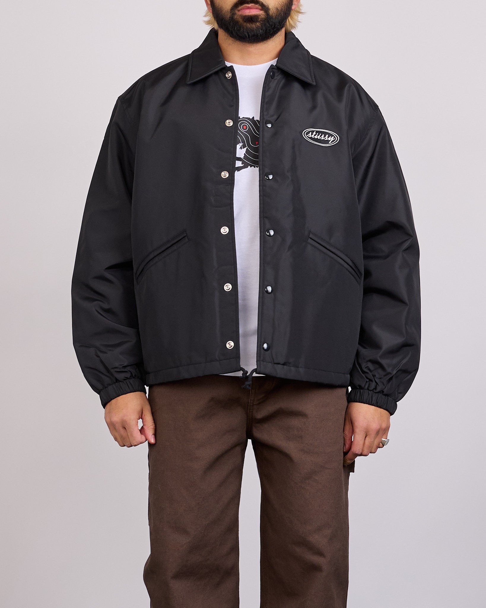 Stussy Coaches Jacket Black – LESS 17