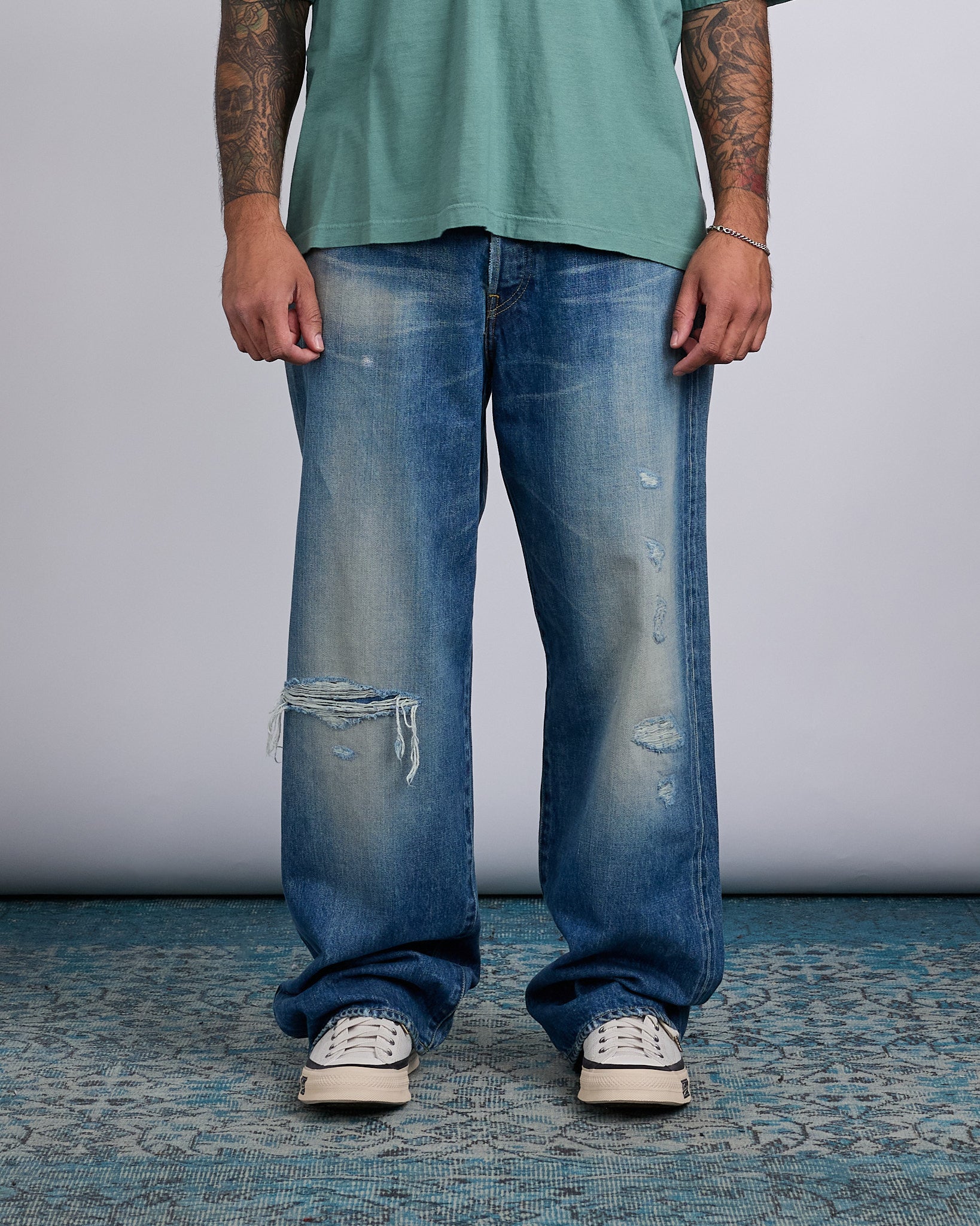 visvim Social Sculpture 01 Ex-Wide Jean DMGD-44 – LESS 17