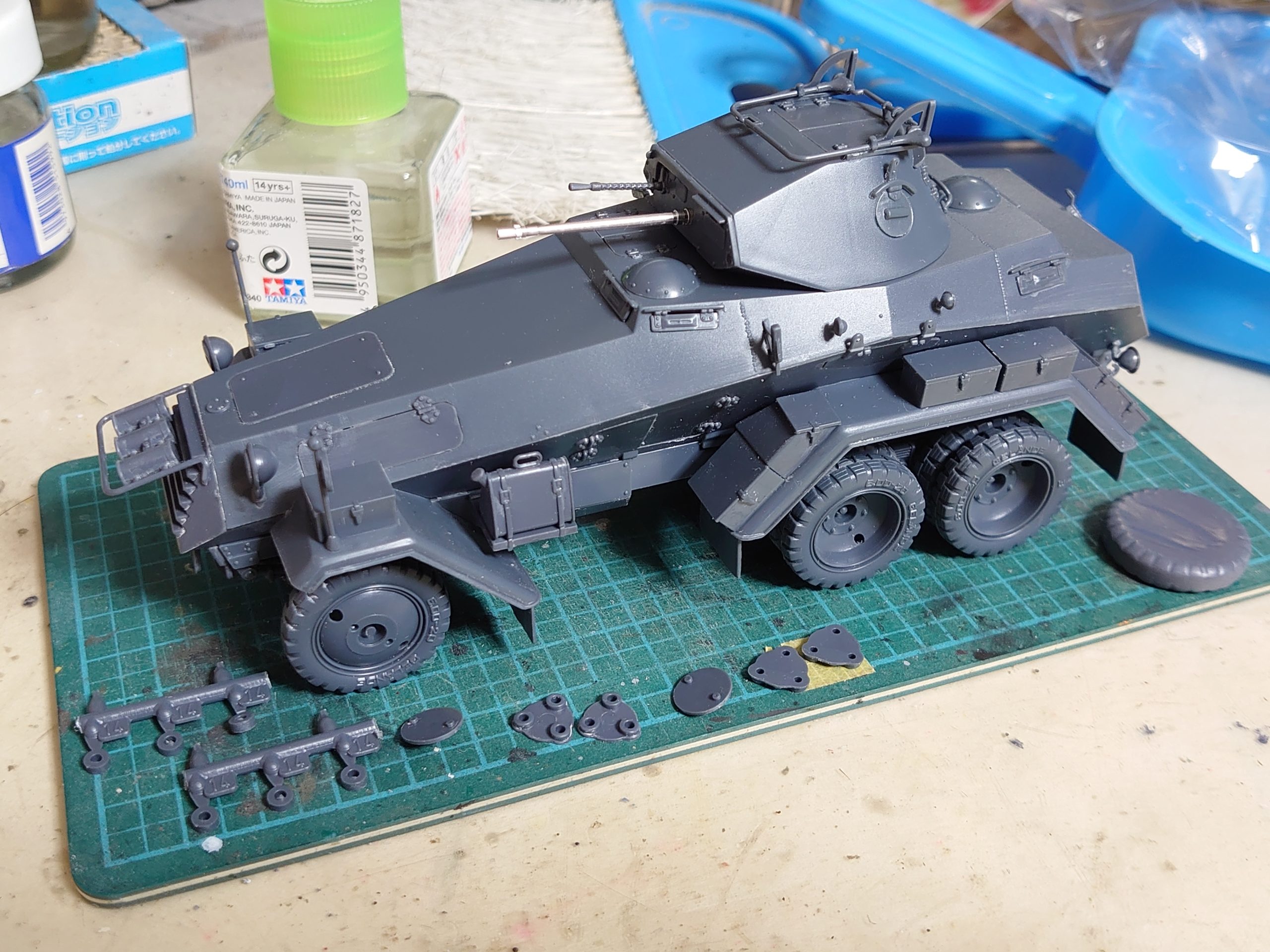 タミヤイタレリ 6輪重装甲車Sd.Kfz.231製作記② | 模型大隊戦闘日誌