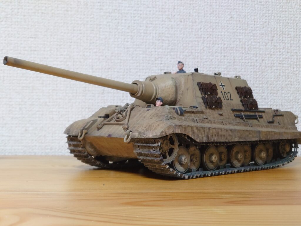 ドラゴン 1/35 ヤークトティーガー(ポルシェ型) 製作記⑧(完成) | 模型