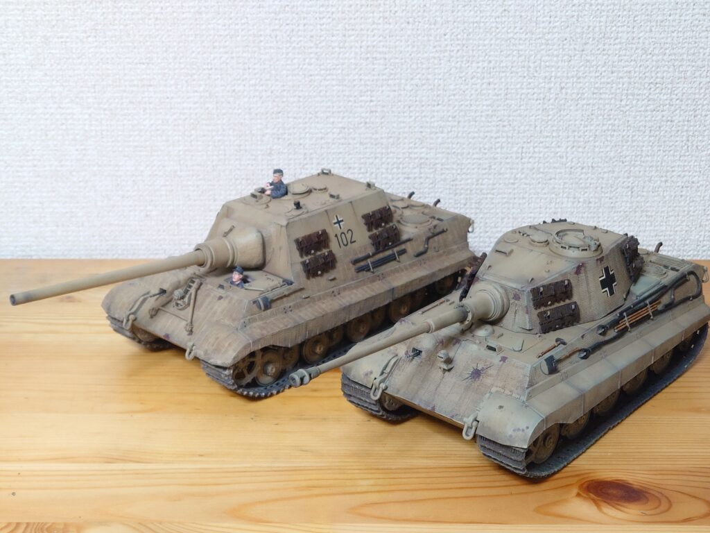 ドラゴン 1/35 ヤークトティーガー(ポルシェ型) 製作記⑧(完成) | 模型
