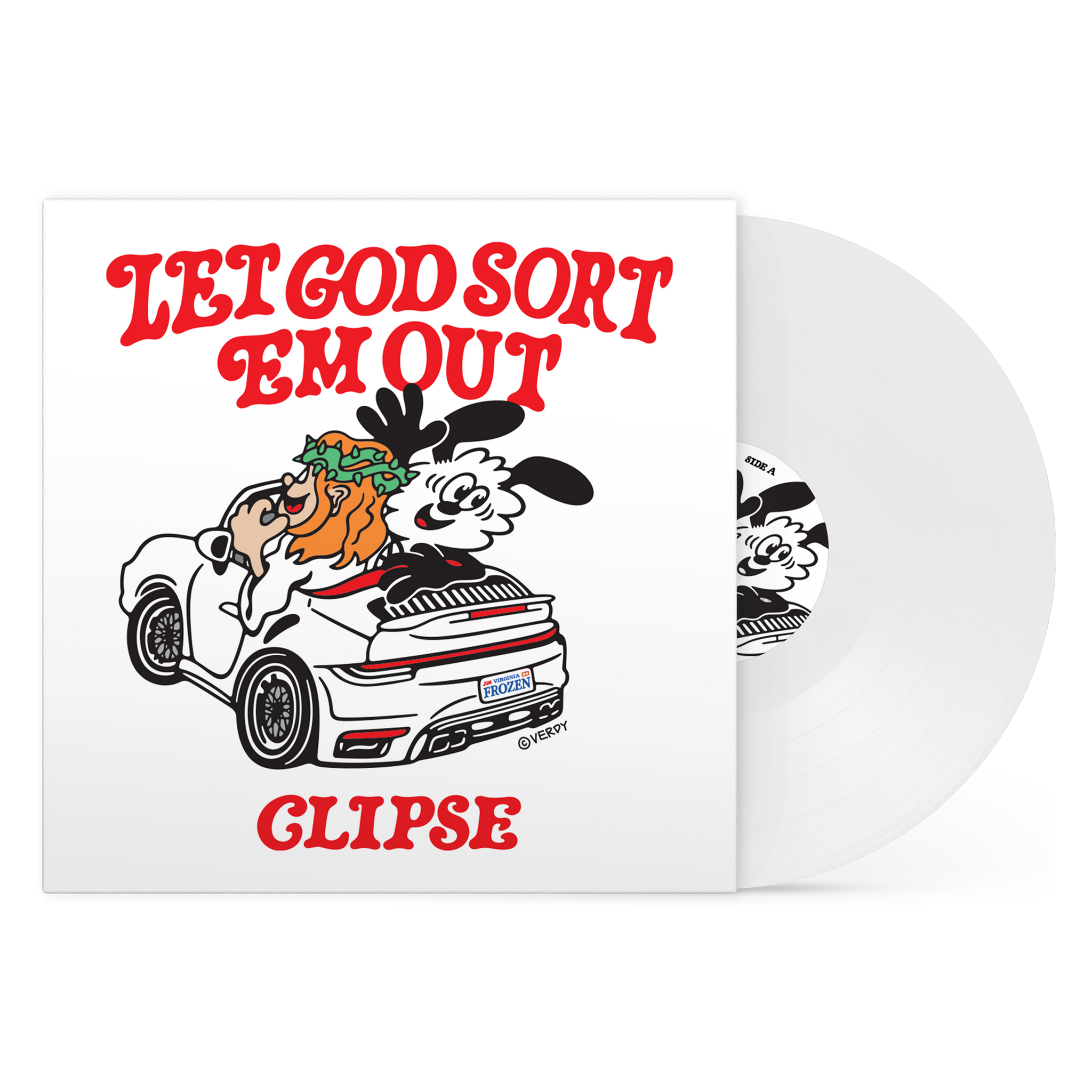 Clipse - Let God Sort Em Out Vinyl LP - Verdy Edition - White Disc