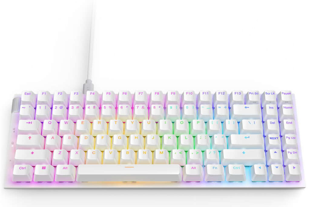 NZXT、光学式スイッチ対応のゲーミングキーボード「Function 2 MiniTKL