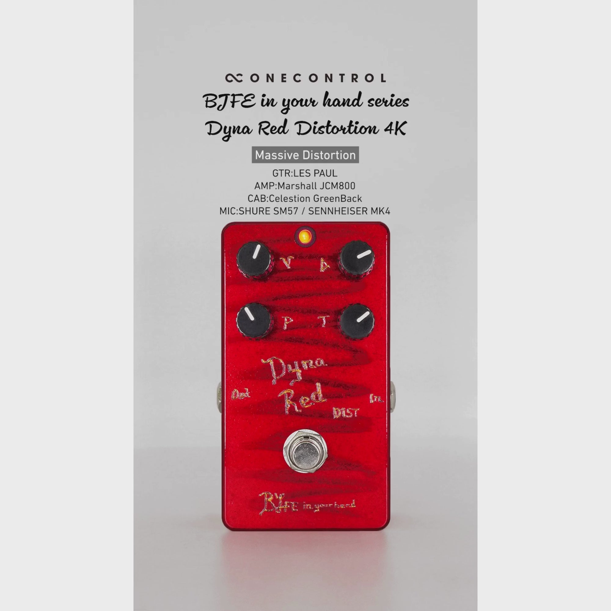 One Control - BJFE in your hand series Dyna Red Distortion 4K