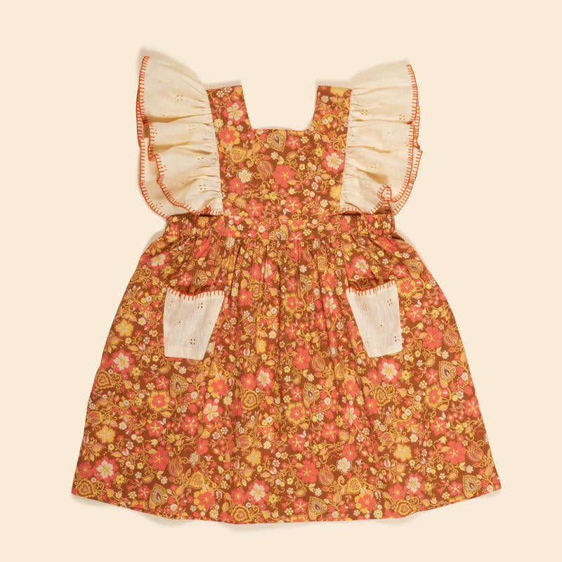 Apolina（アポリナ）2025AW Ursina Embroidered Pinafore - Autumn