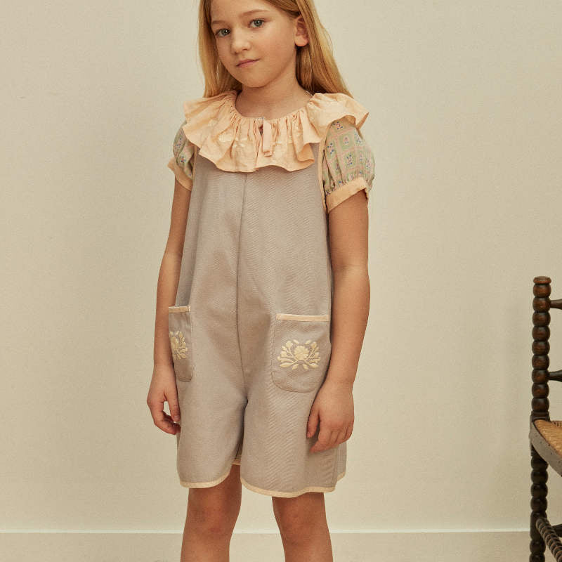 Apolina（アポリナ）2026SS VADA APRON PLAYSUIT - lilac-grey