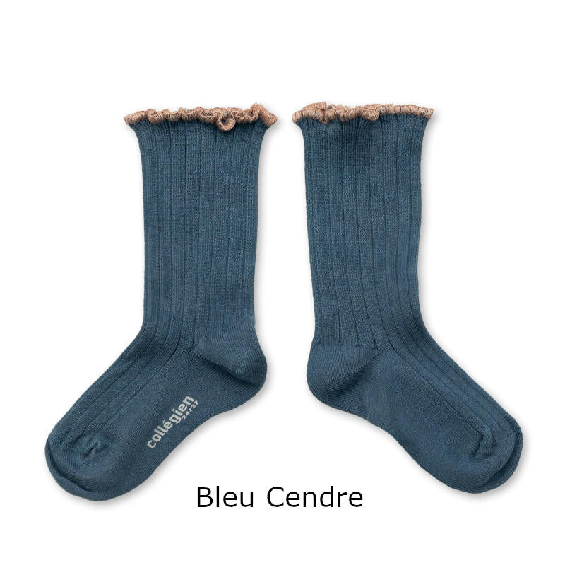 collegien（コレジアン）【2965】Delphine - Lettuce Trim Ribbed