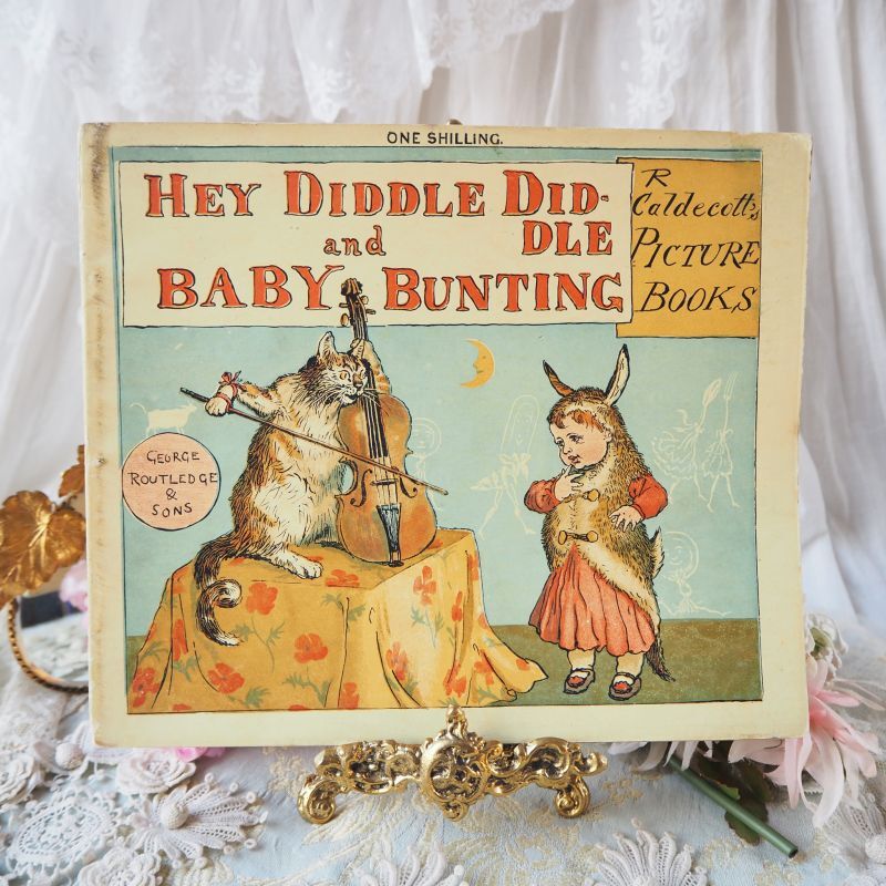 イギリスの古い絵本「HEY DIDDLE DIDDLE and BABY BUNTING」 papier