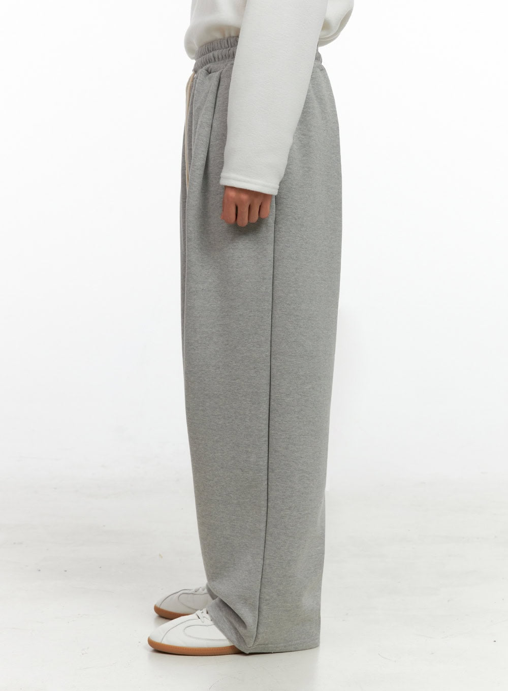 Men's Pintuck Wide-Leg Sweatpants IN426 - Acubi style | LEWKIN